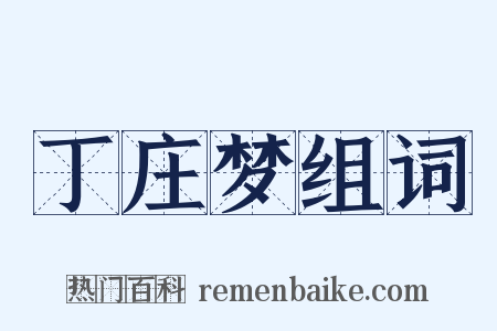 丁庄梦组词是什么意思的图片